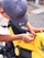 yellow and black Honda motorcycle