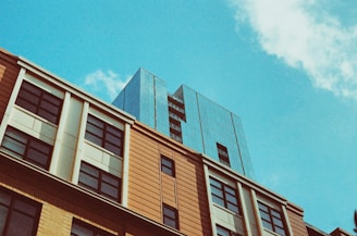 An image of a completed building highlighting advanced plumbing systems and modern architecture.