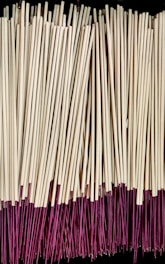 pile of brown incense stick lot