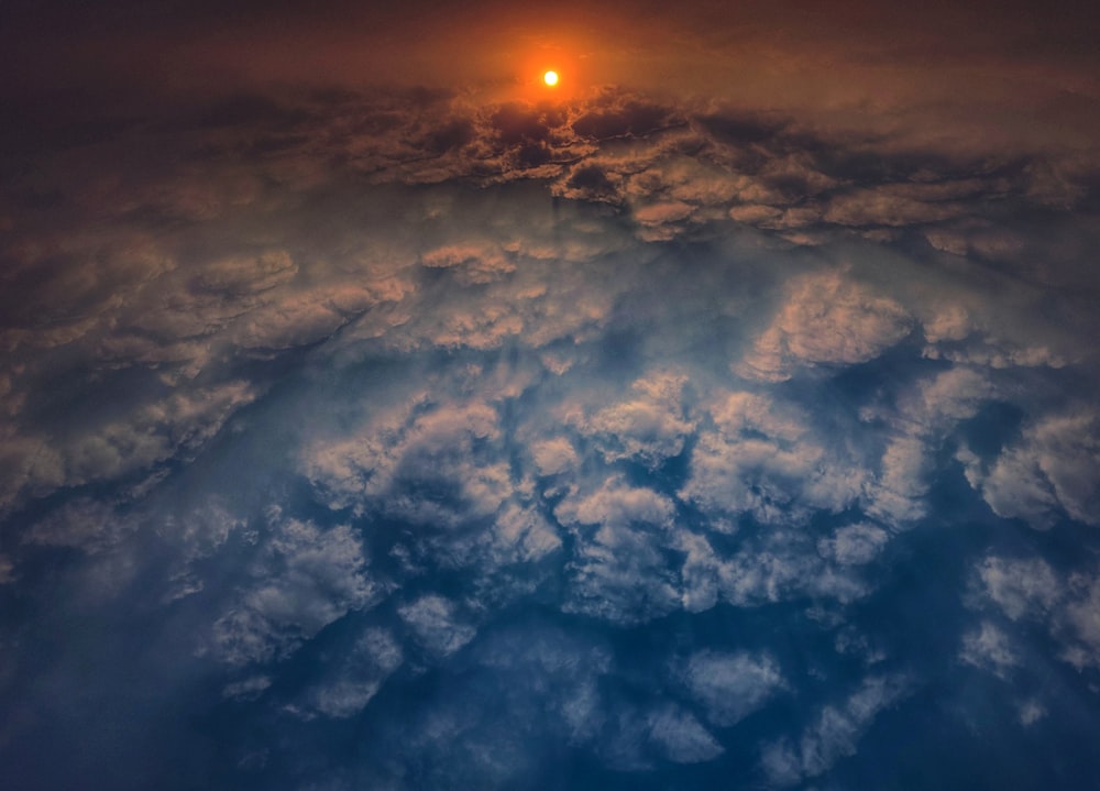 sunset with dramatic clouds