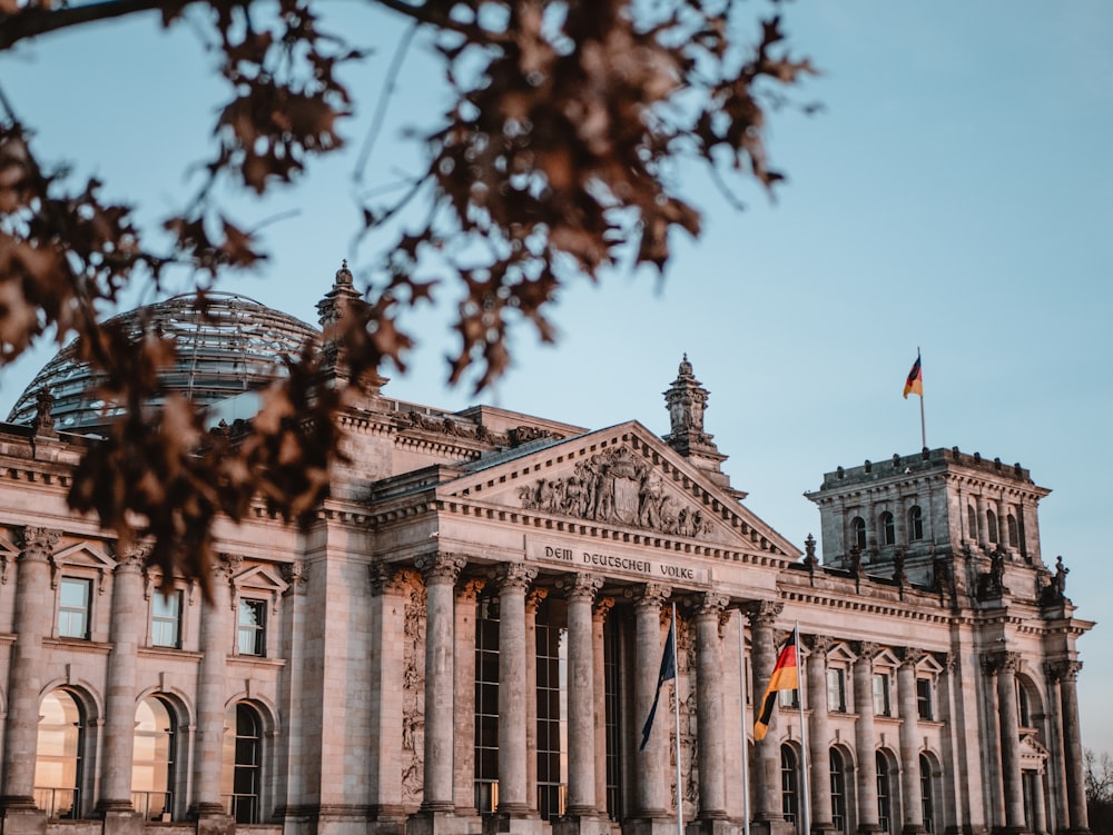 Edificio del Reichstag, Germania durante il giorno