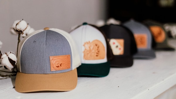 Assorted color embroidered baseball caps