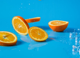 sliced orange juice