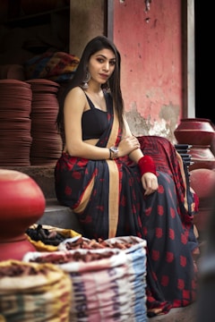 woman sitting outdoor