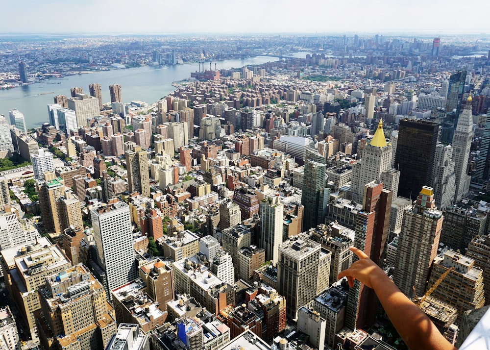 top-view photography of cityscape during daytime