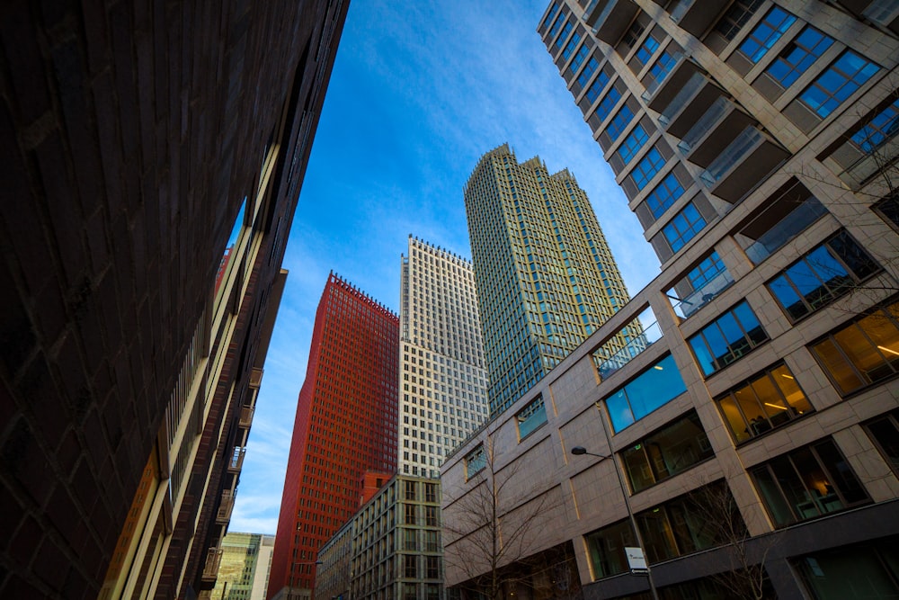 low angle photography of high rise building at daytime