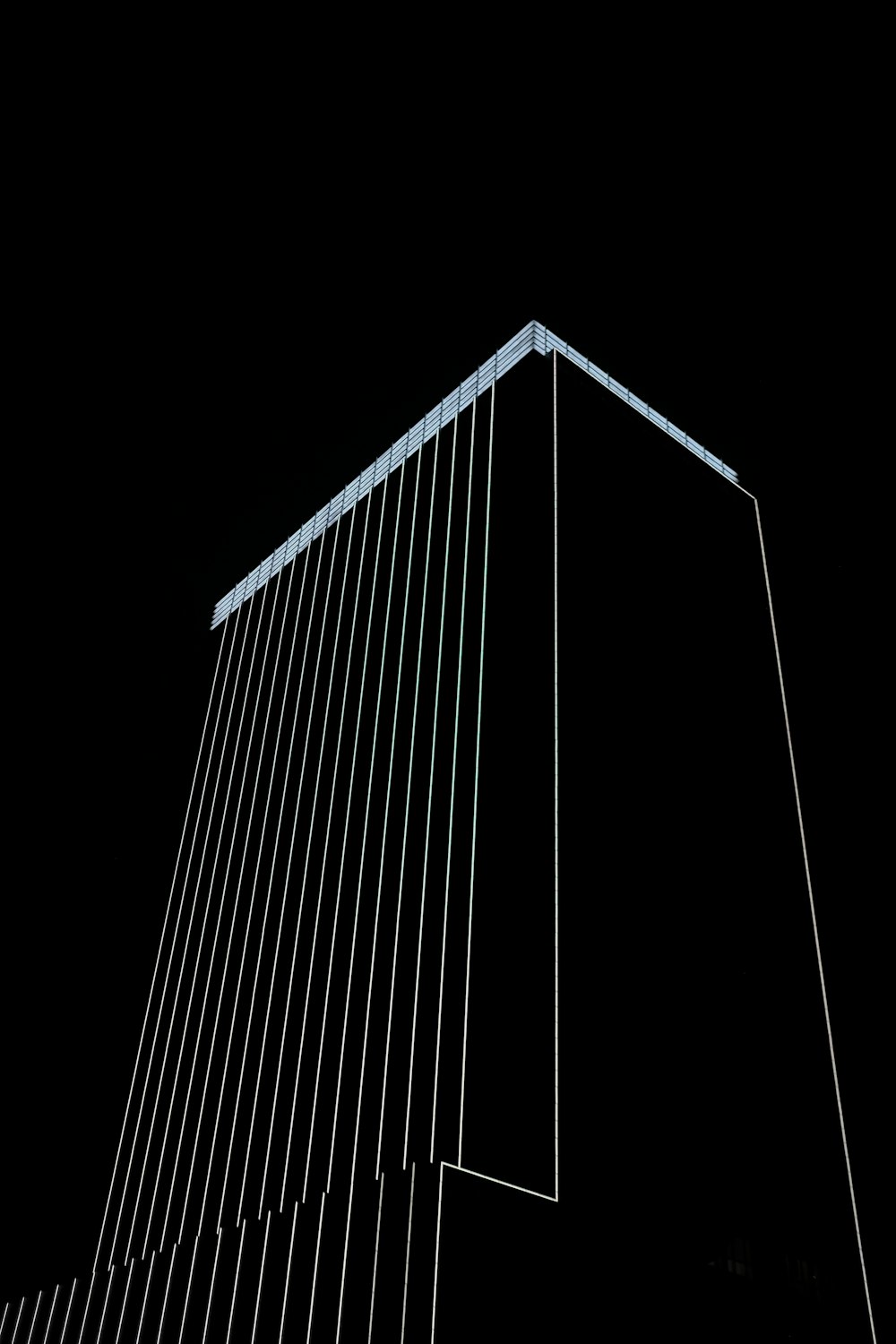 black high-rise building illustration