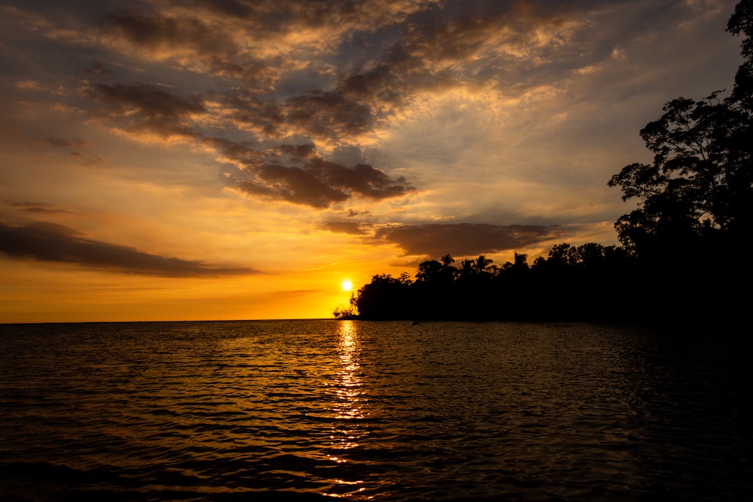 calm body of water during golden hour