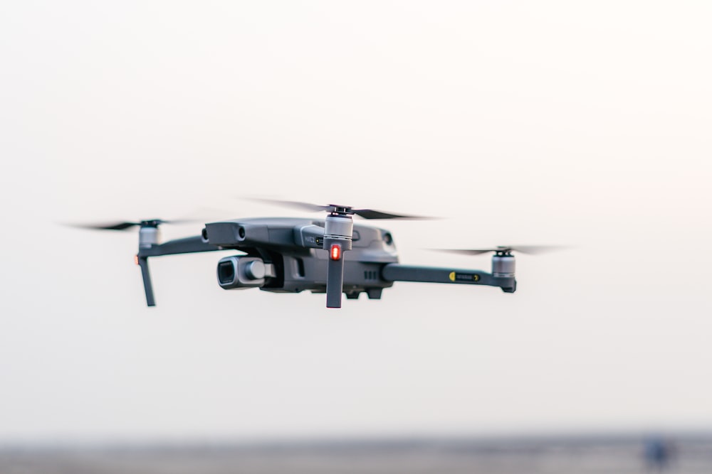 gray drone quadcopter