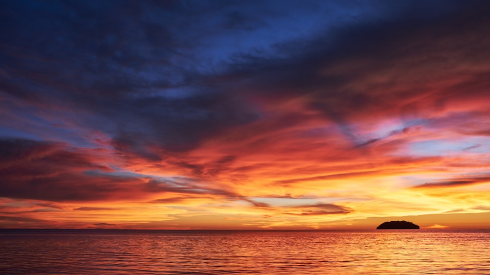 ocean during golden hour