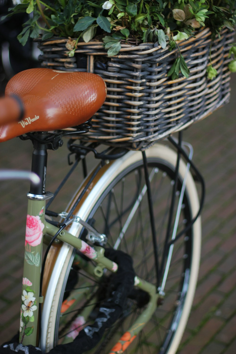 black and green bicycle