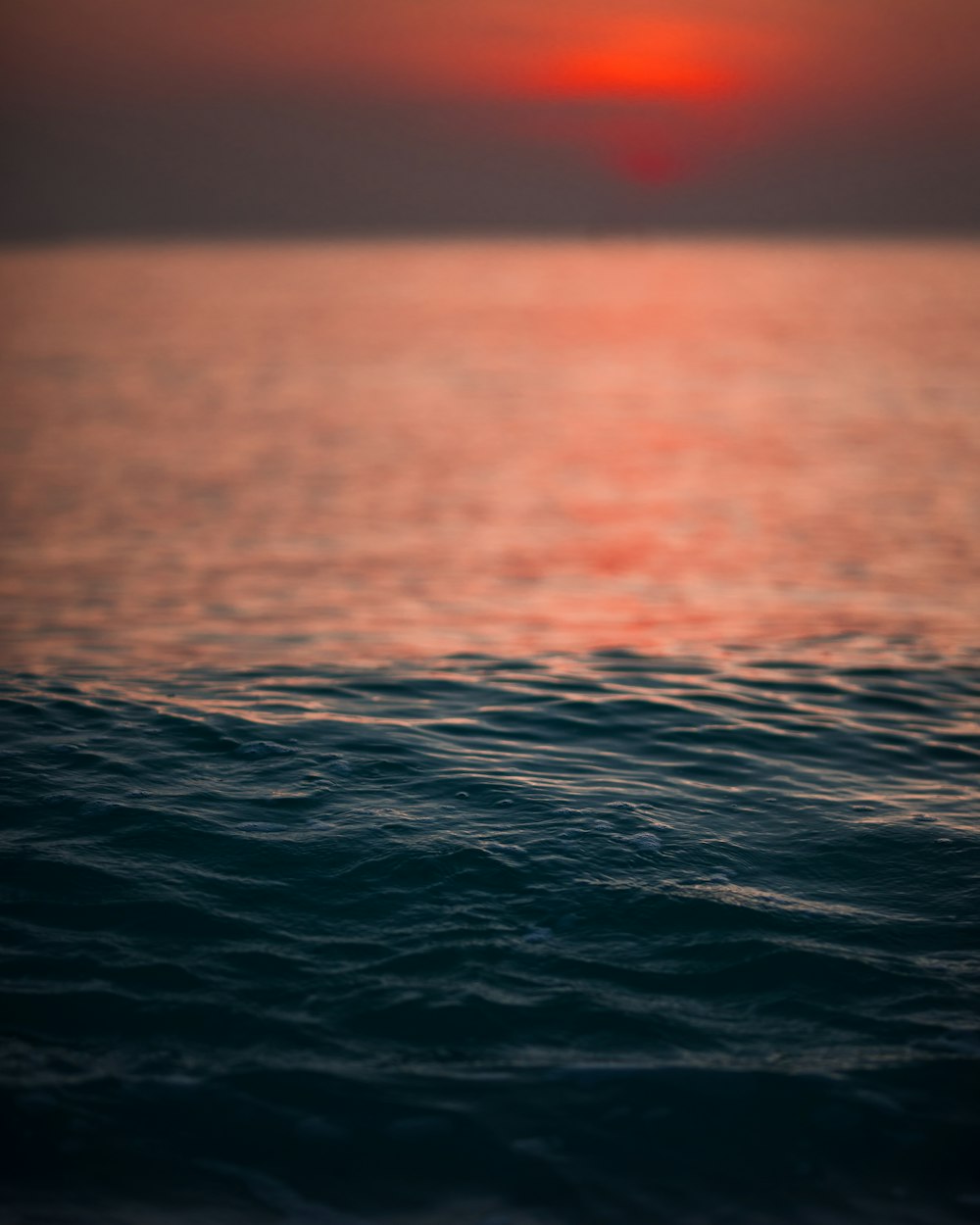 sea waves during sunset