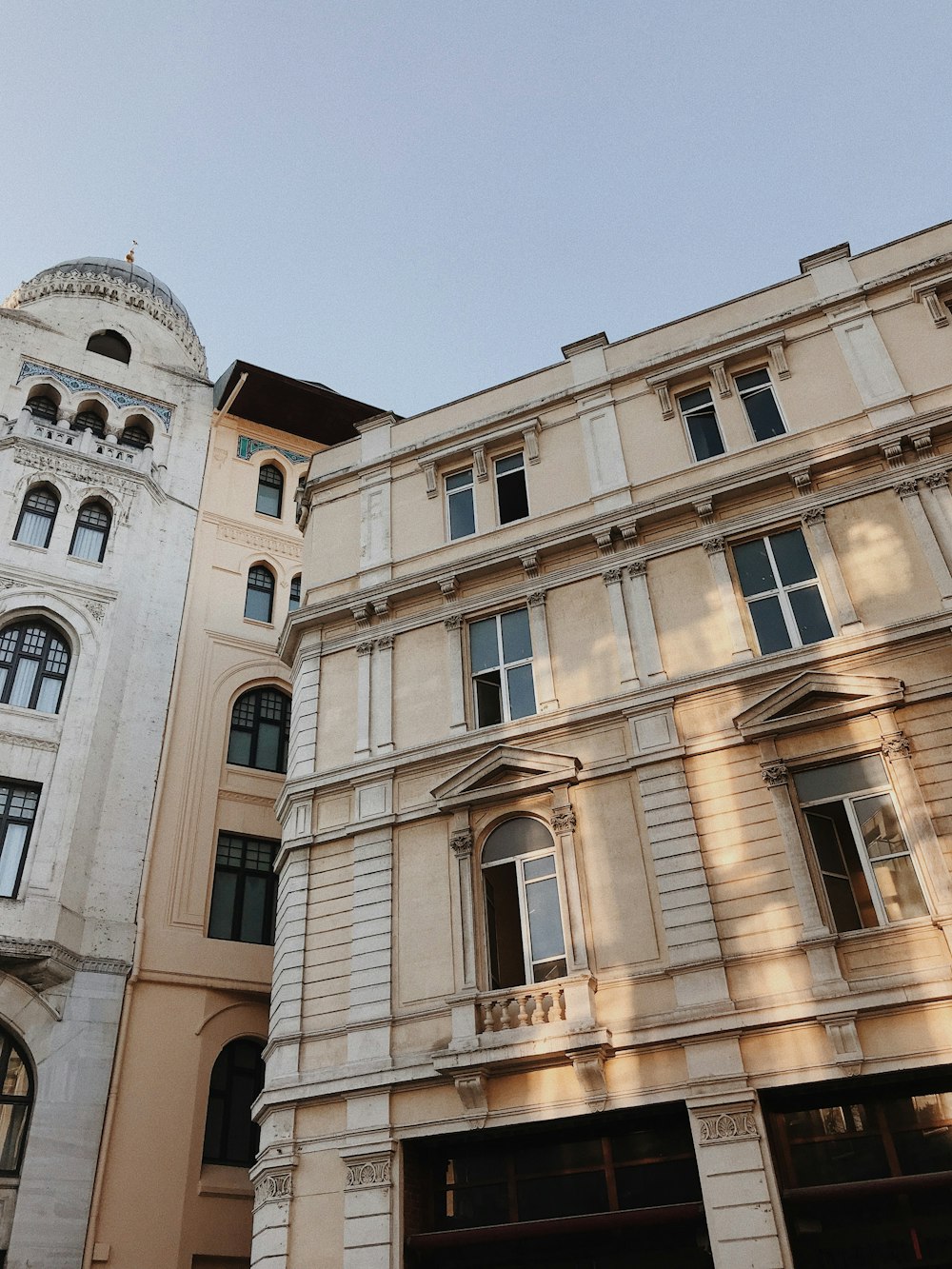 beige building during day