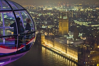 people in dome cable vehicle