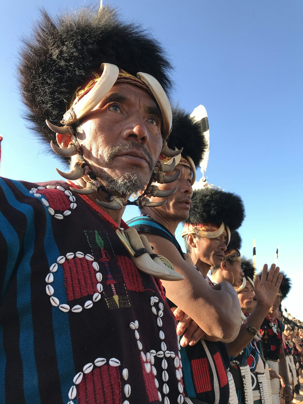 people wearing traditional dress