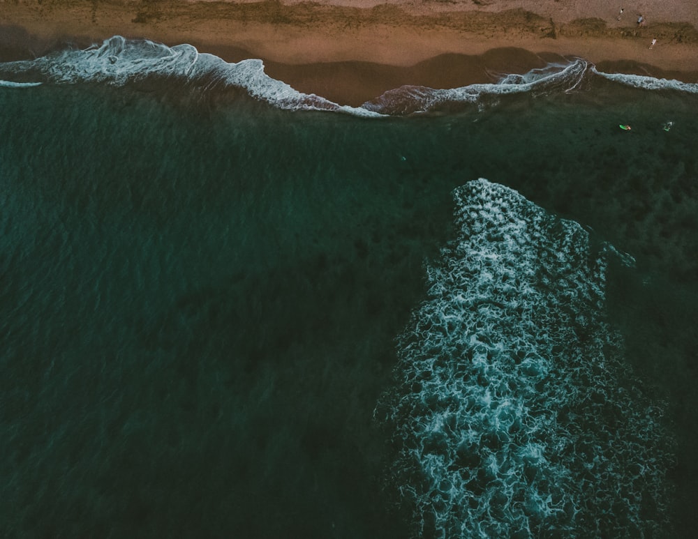 Fotografía aérea del océano durante el día