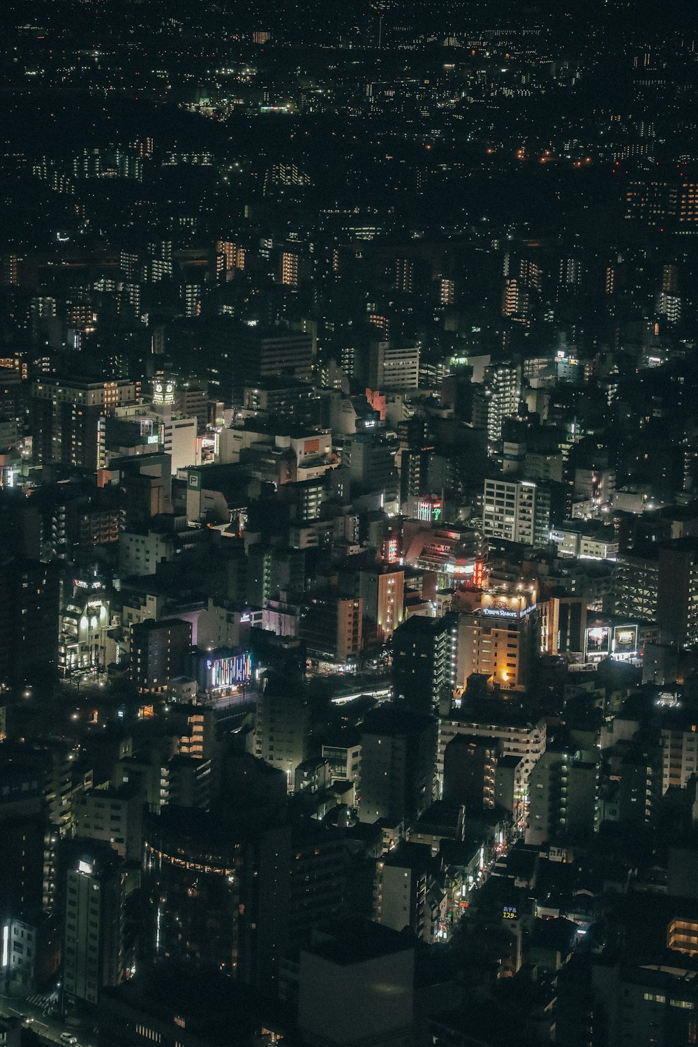 buildings during night time