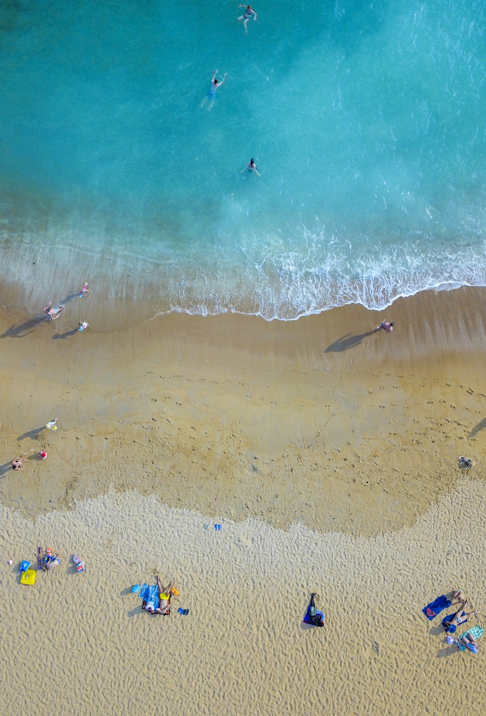 aerial view photography of beach