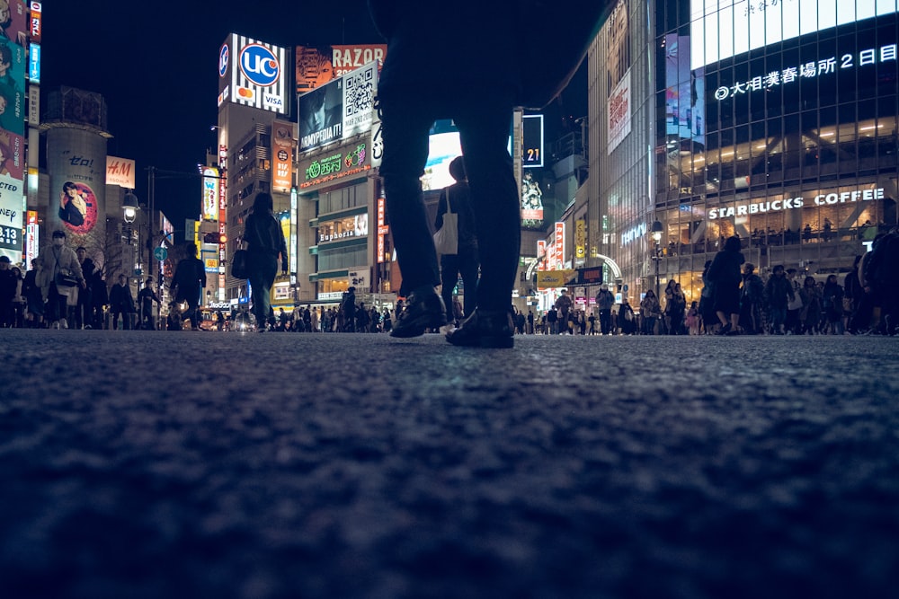 people walking on street