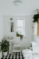 white ceramic pedestal sink