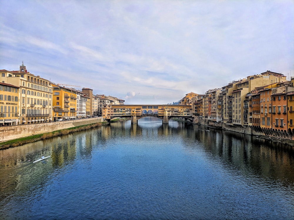 landscape of a river and a bridge