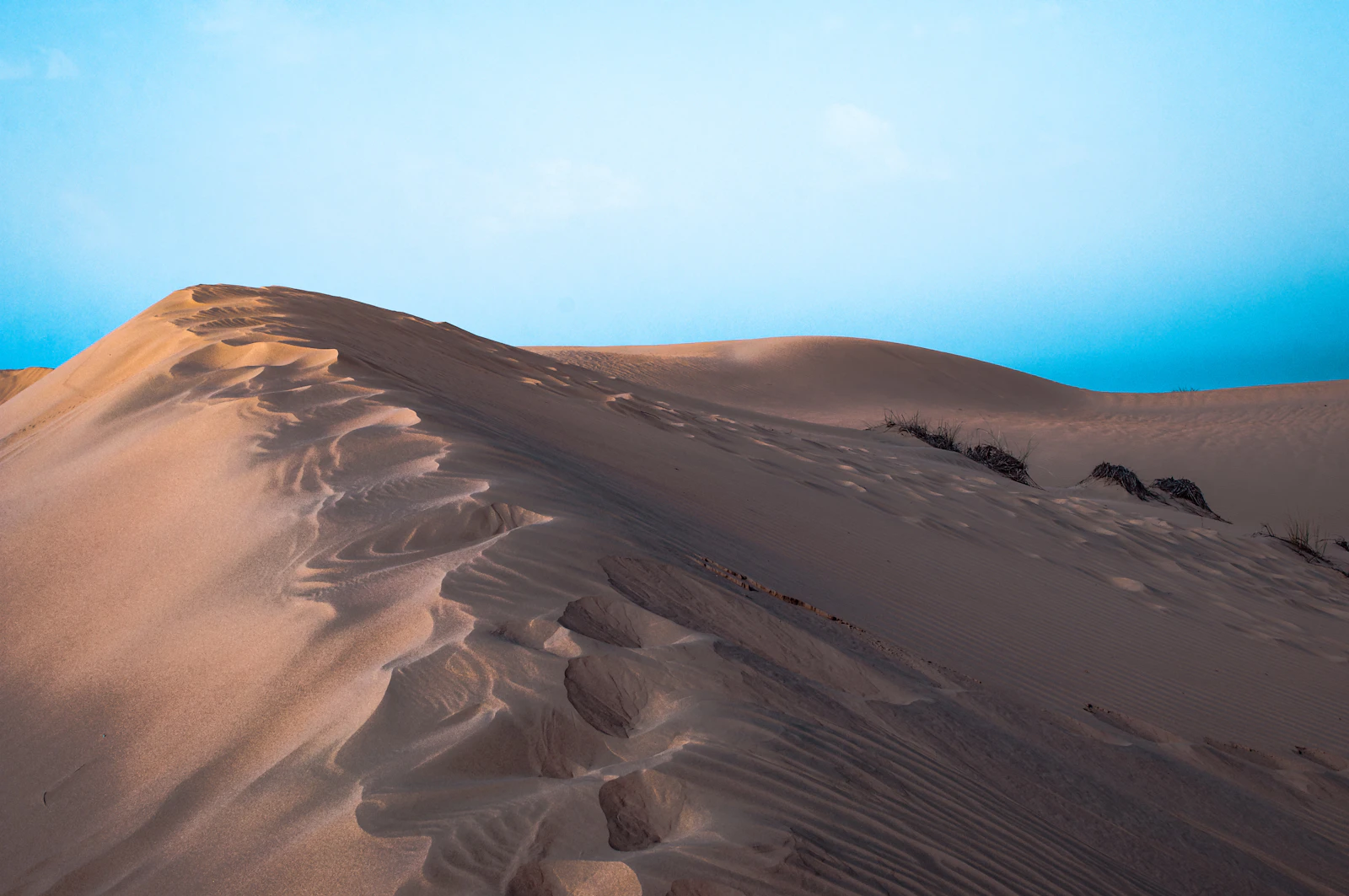 Dunes de sable dans le désert près de Dubaï