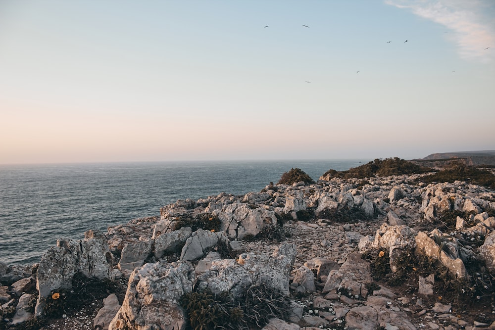 stones over the sea