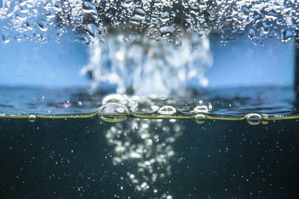 water with bubbles