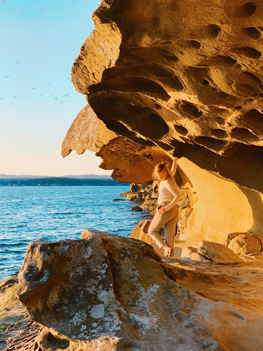 woman in a beach