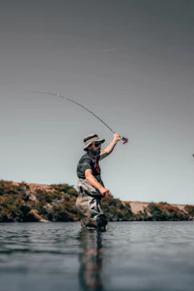 man about to catch fish