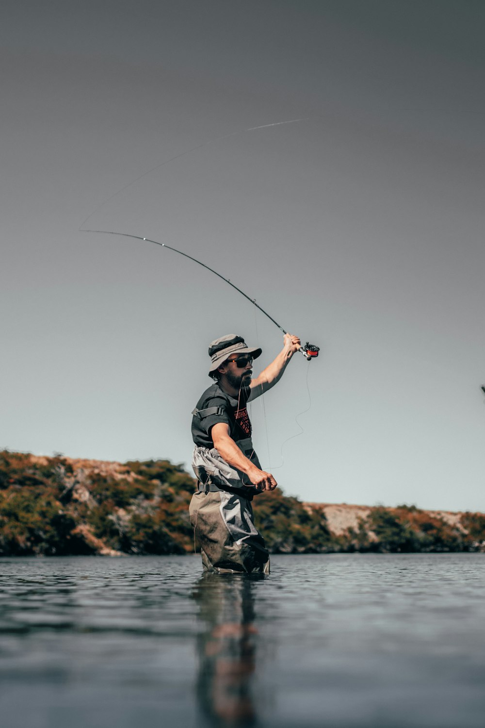 man about to catch fish