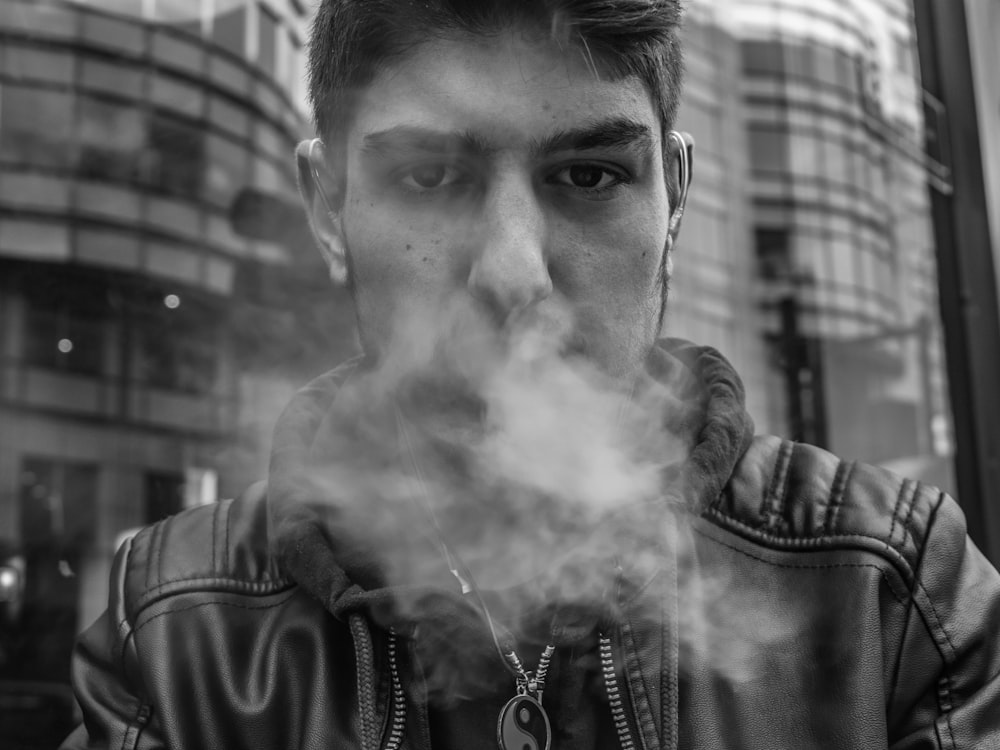 picture of a man smoking