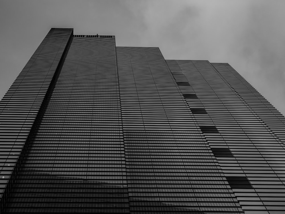 grayscale photography of building