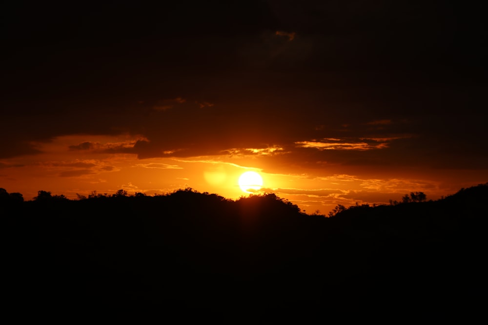 fotografia do pôr do sol