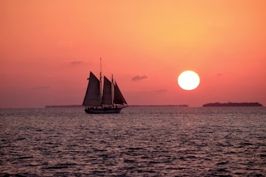 white sailboat on ocean