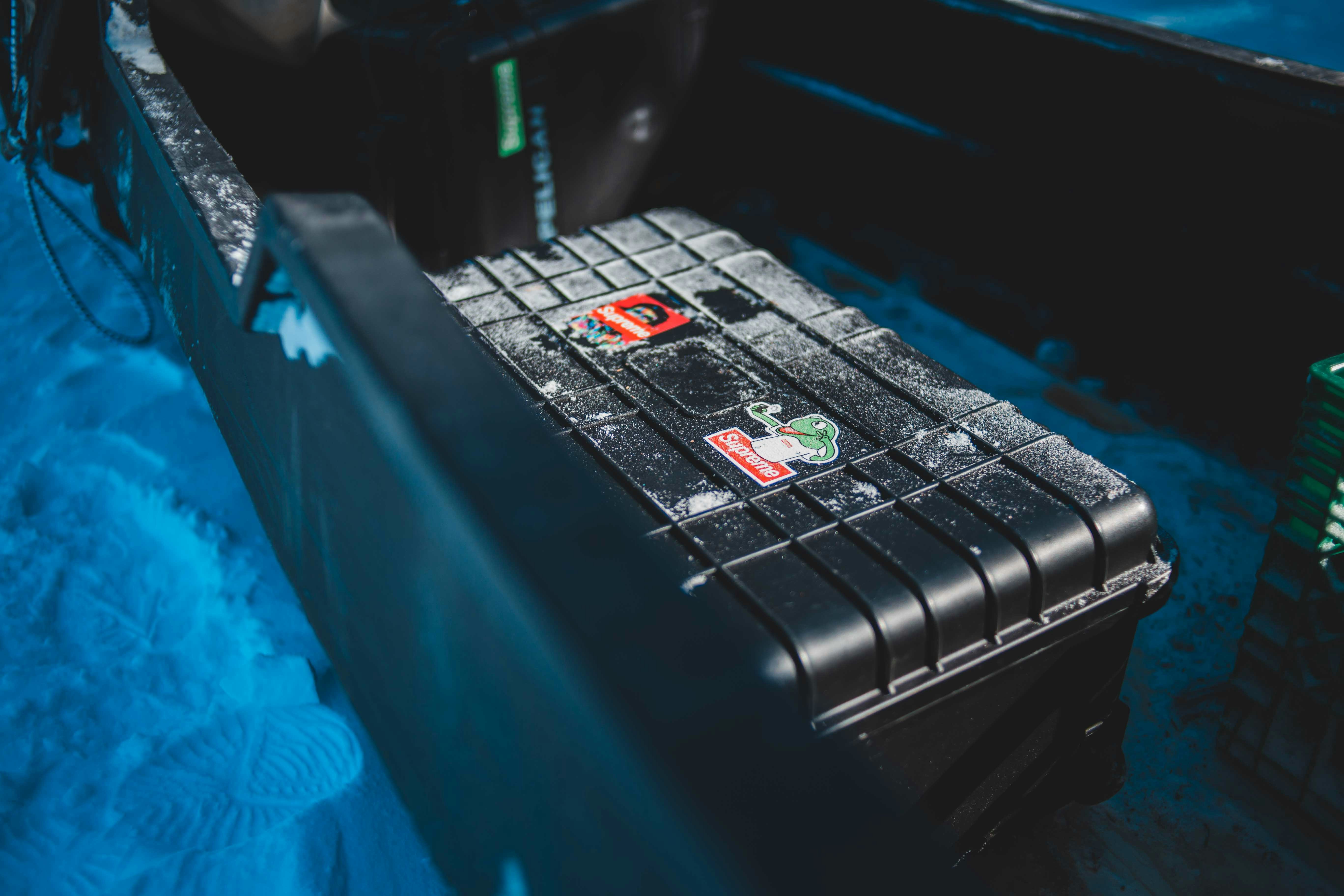 Closeup of electric vehicle battery modules representing the 24 kWh pack in a 2013 Nissan Leaf