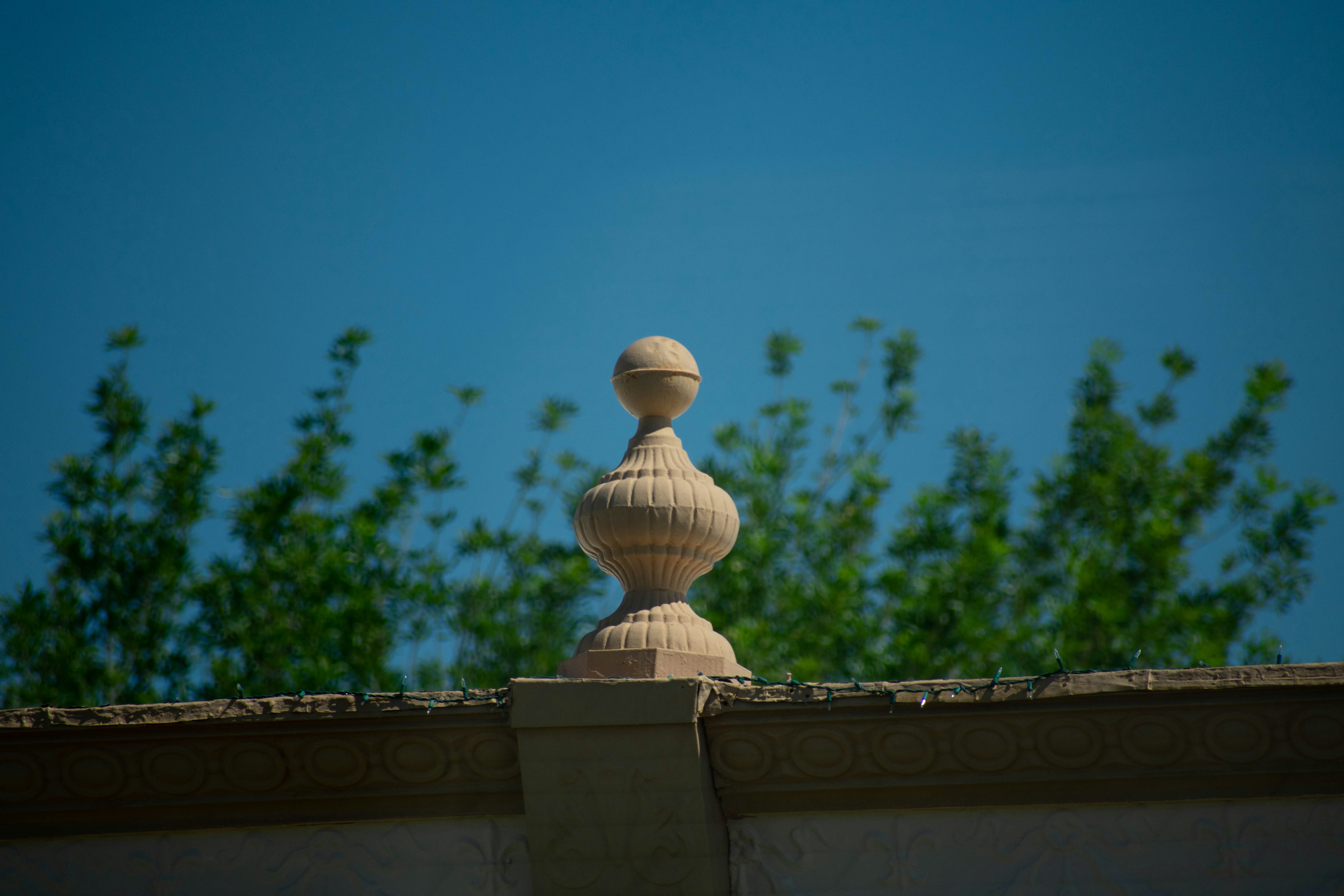 white concrete decor during daytime