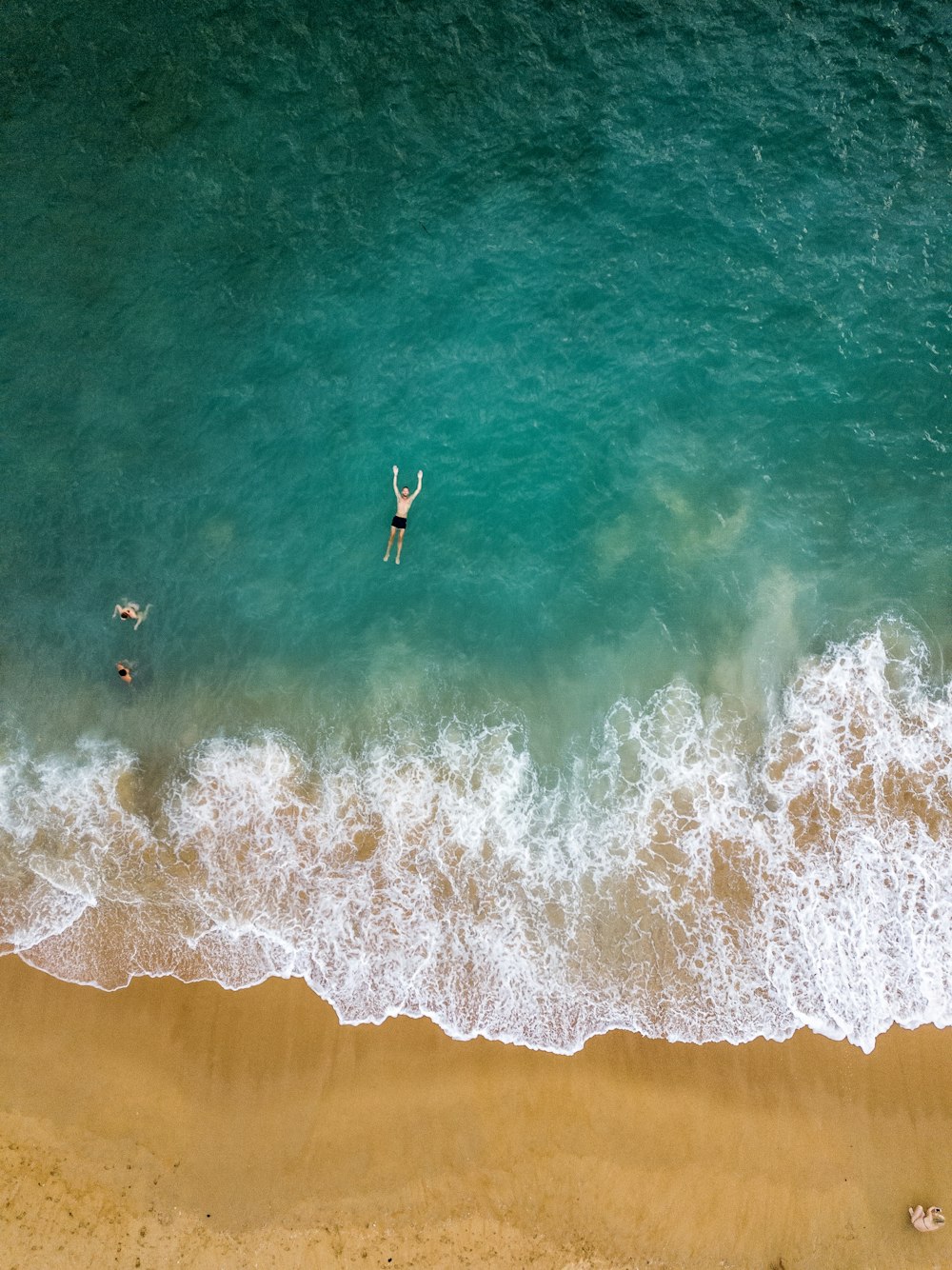 aerial photography of person no body of water