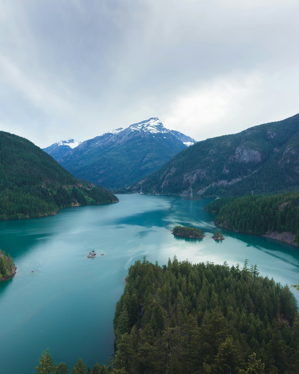 landscape photography of lake and mountains during daytime