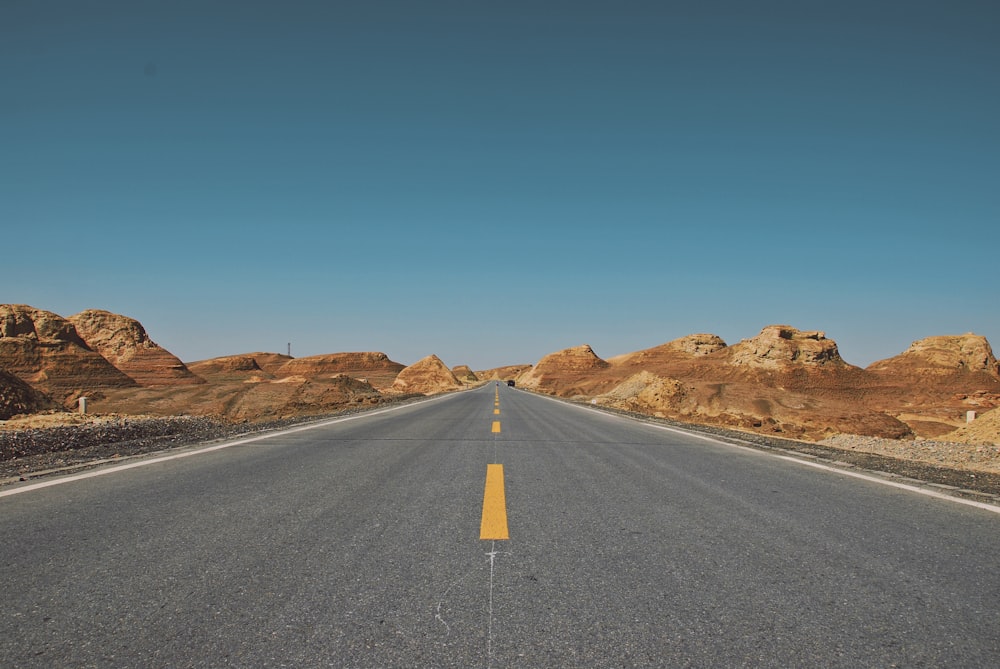 road on a dessert