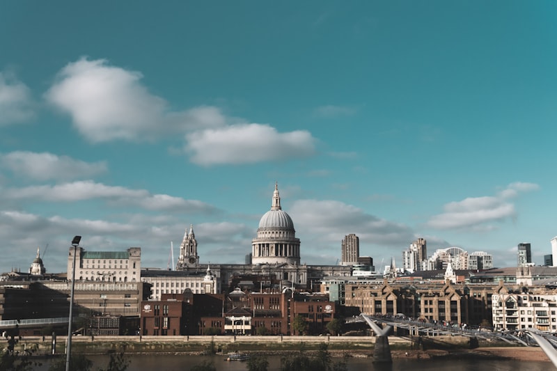 St. Paul’s Cathedral dome at sunset