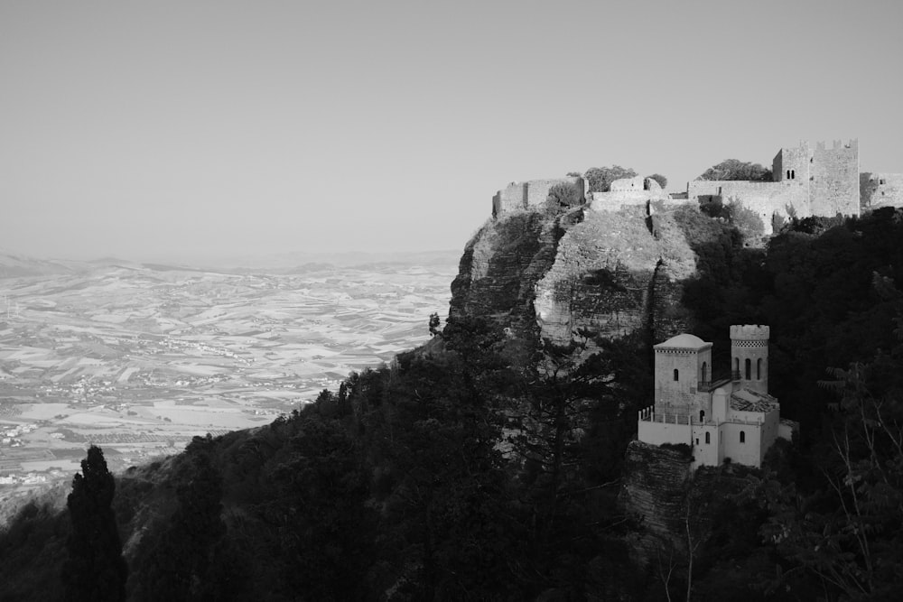 body of water and castle