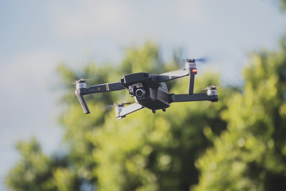 quadcopter drone on flight