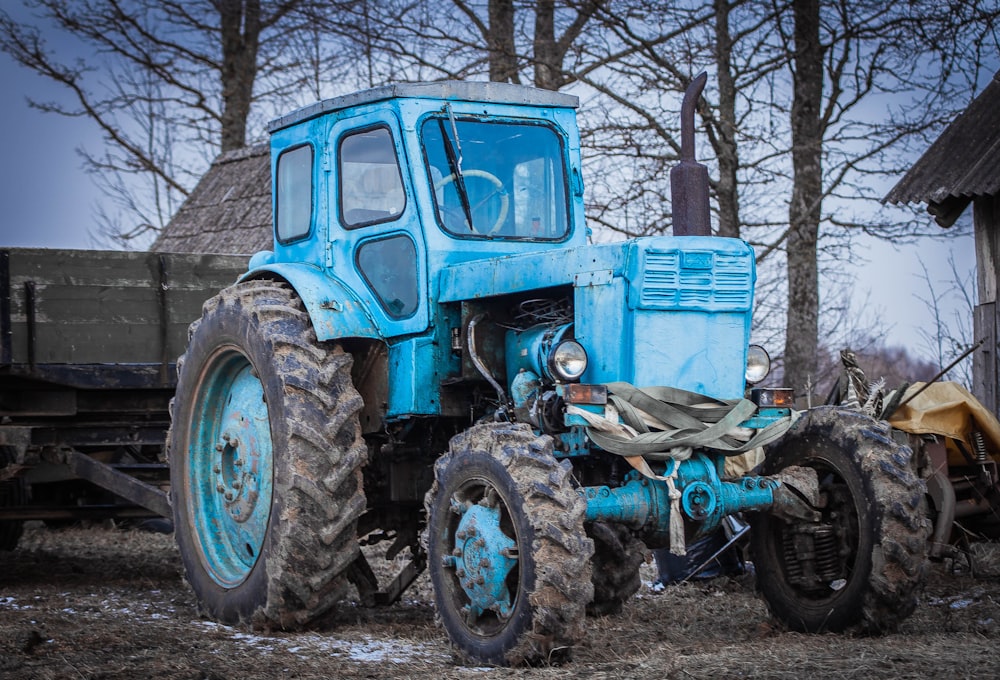 blue tractor