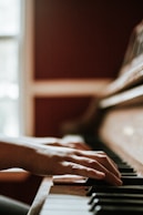 person playing piano