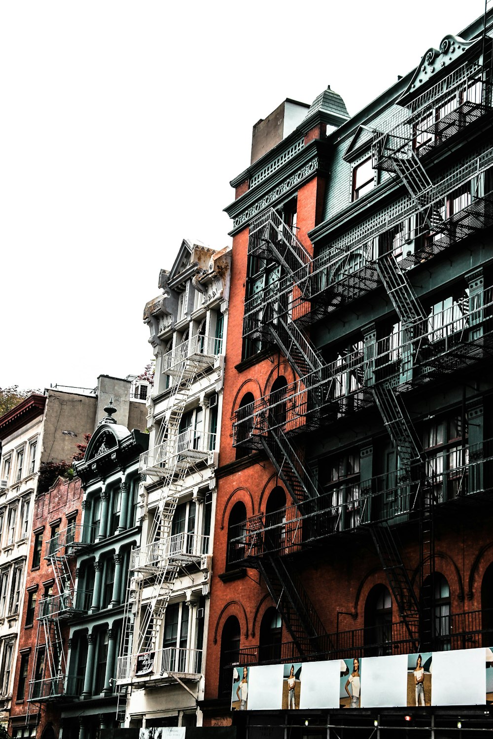 brown and white building