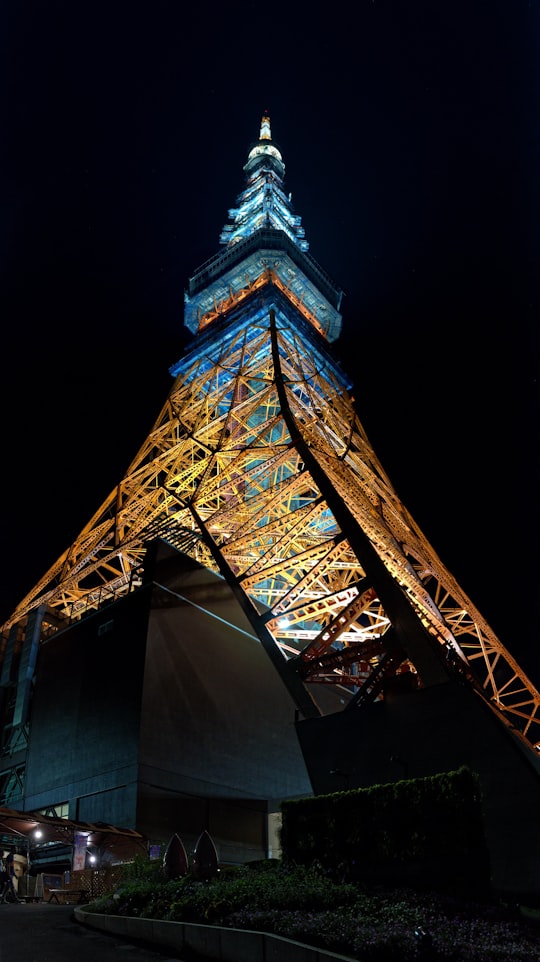 Eiffel Tower, Paris, France in Shiba Park Japan