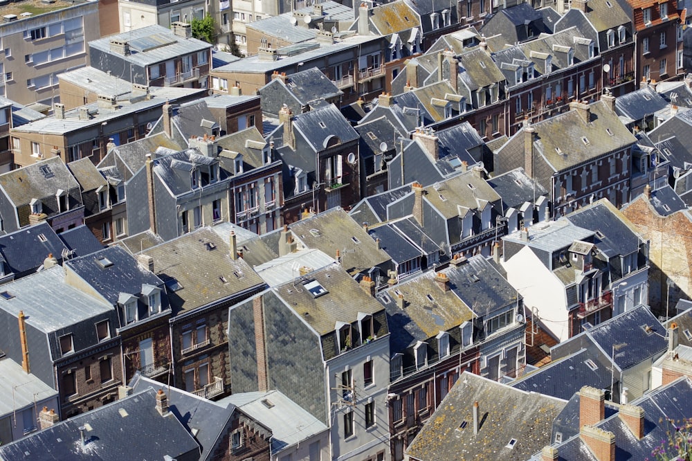 aerial photography of houses during daytime