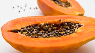 Sliced Papaya