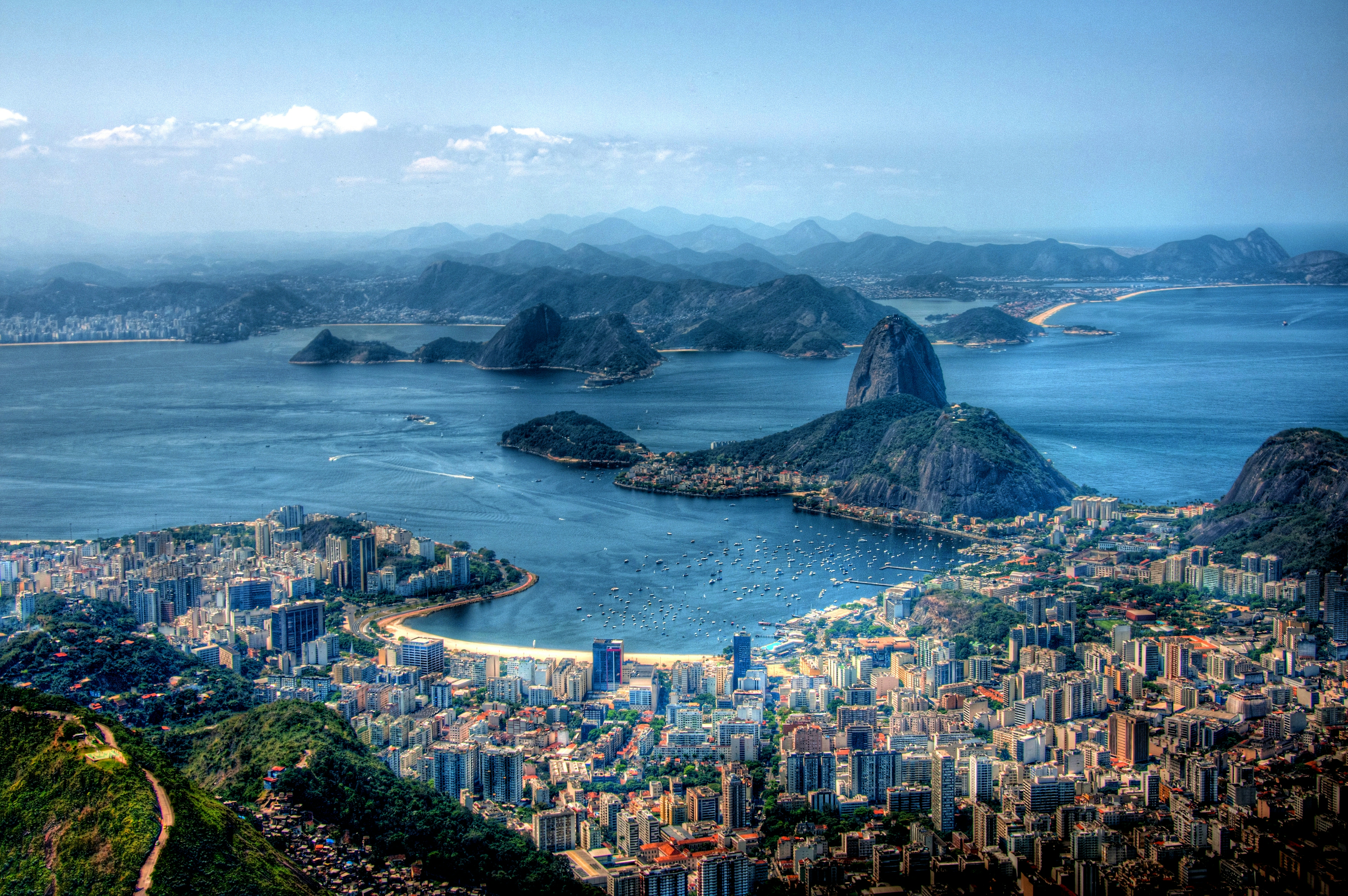 la vista dall'alto di rio de janeiro